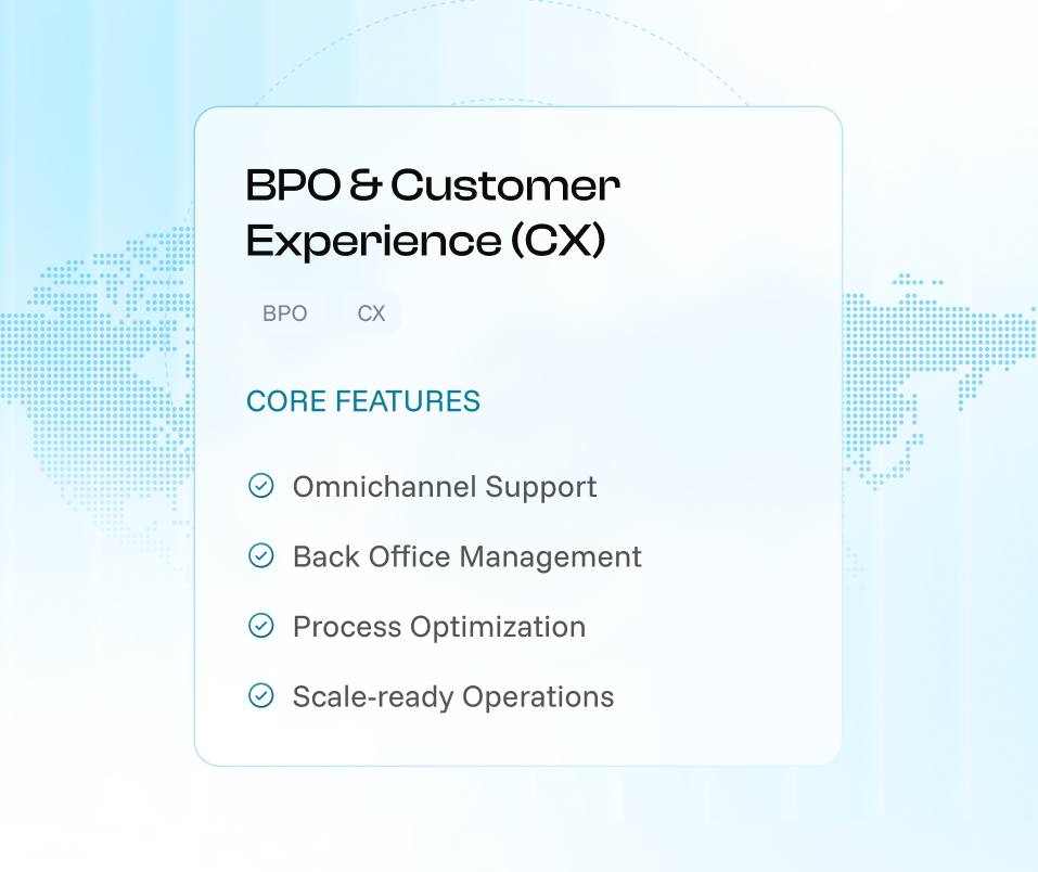 Customer Experience & Back Office 